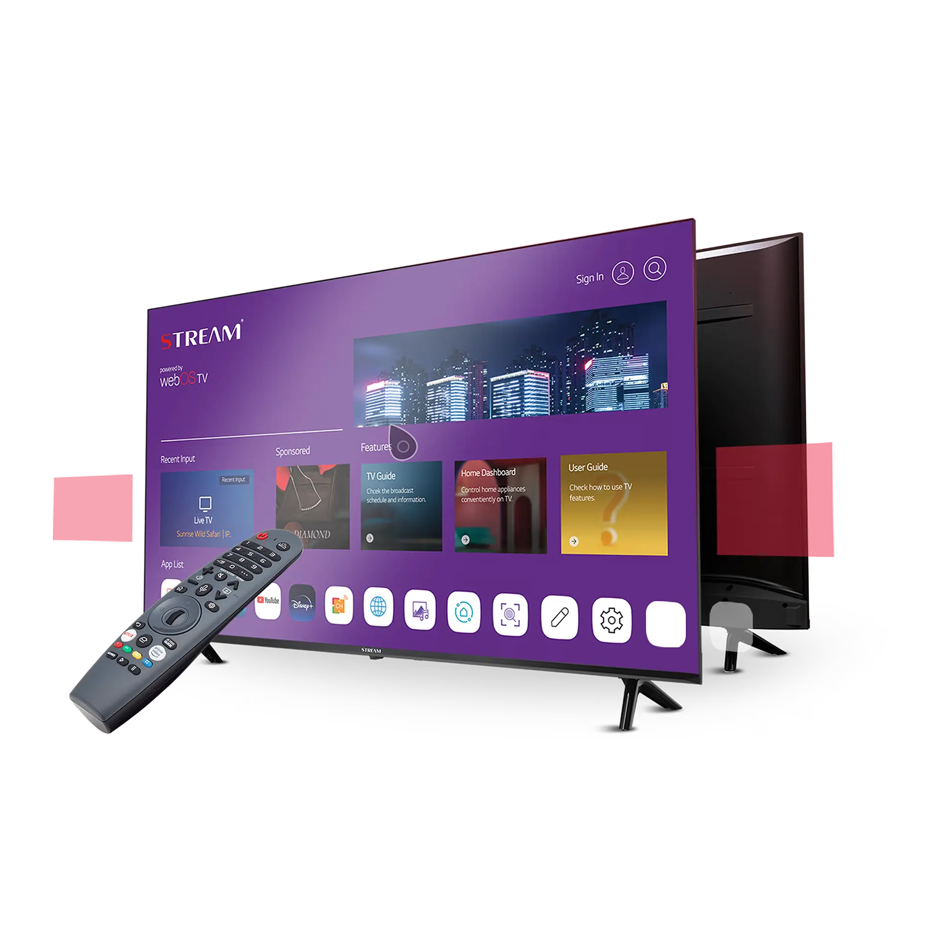 Live a magical experience with STREAM’s Web OS TV !